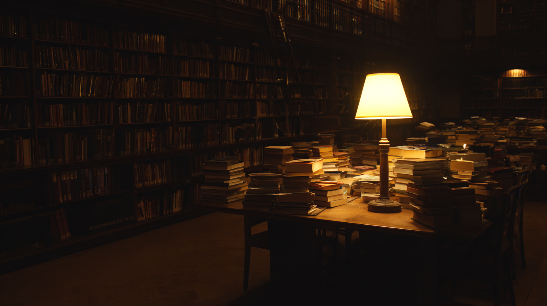 늦은 밤 도서관에서 (At the Library Late at Night)