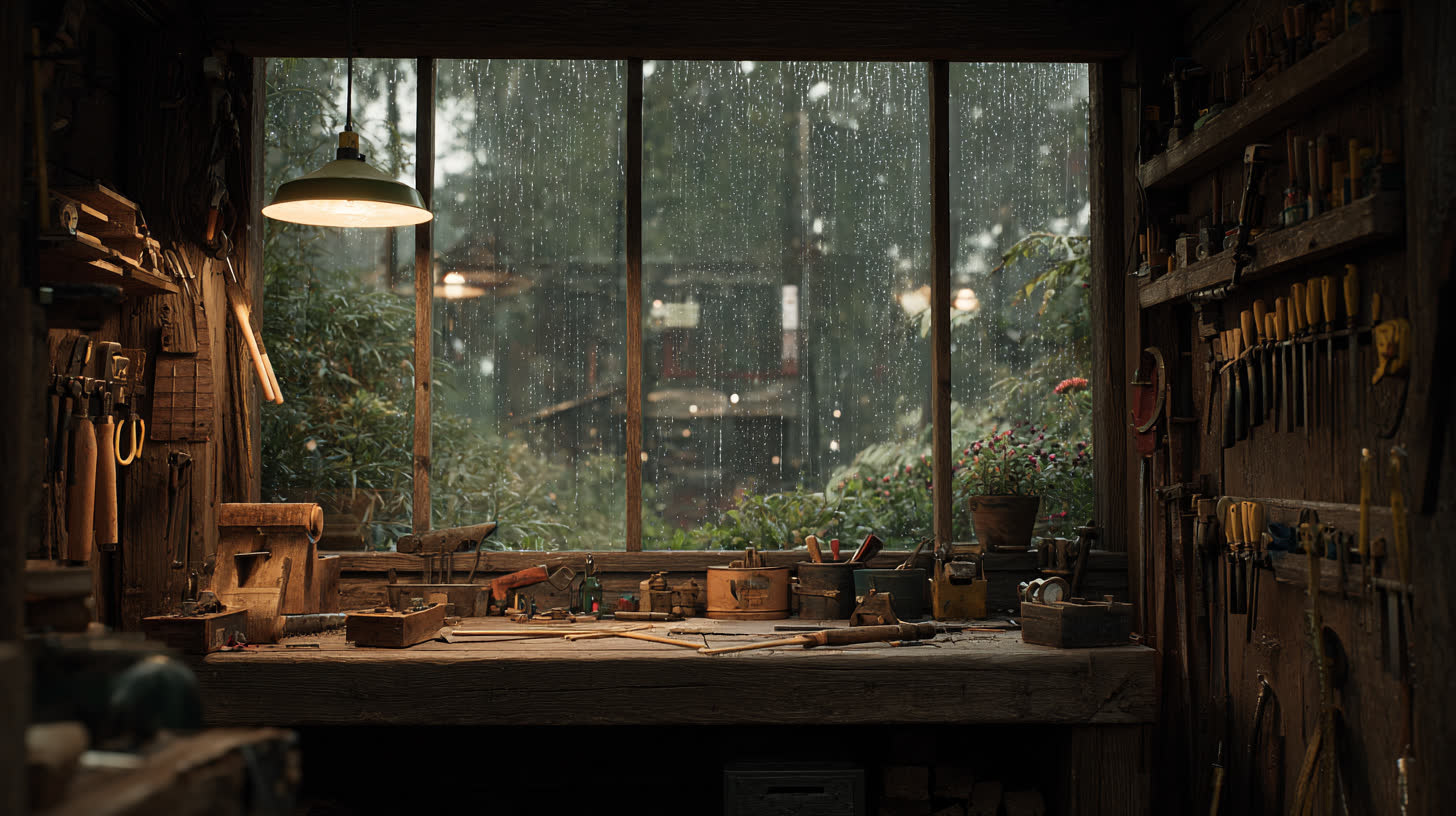 비 오는 날의 작업실 (Rainy Workshop)